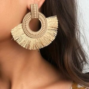 Tassel Round Drop Earrings